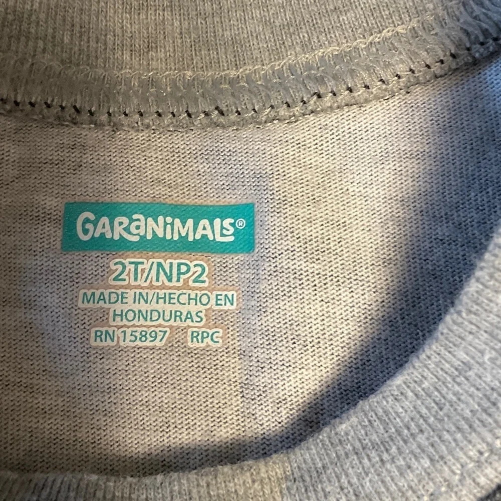 Garanimals Black and Gray Kids Raglan Tee